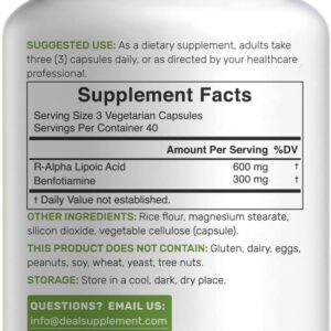 DEAL SUPPLEMENT R Alpha Lipoic Acid 600mg
