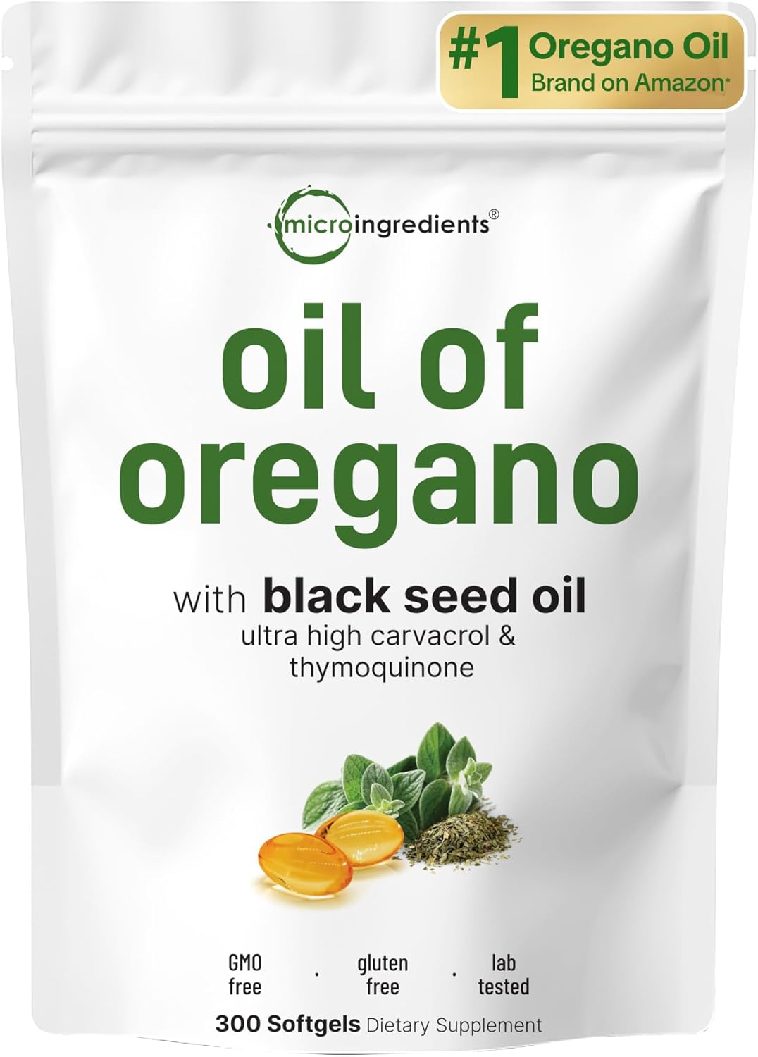 Micro Ingredients Oil of Oregano Softgels