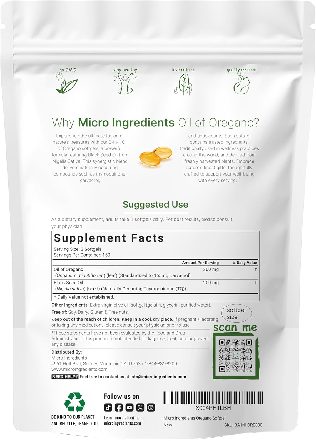 Micro Ingredients Oil of Oregano Softgels - Image 5